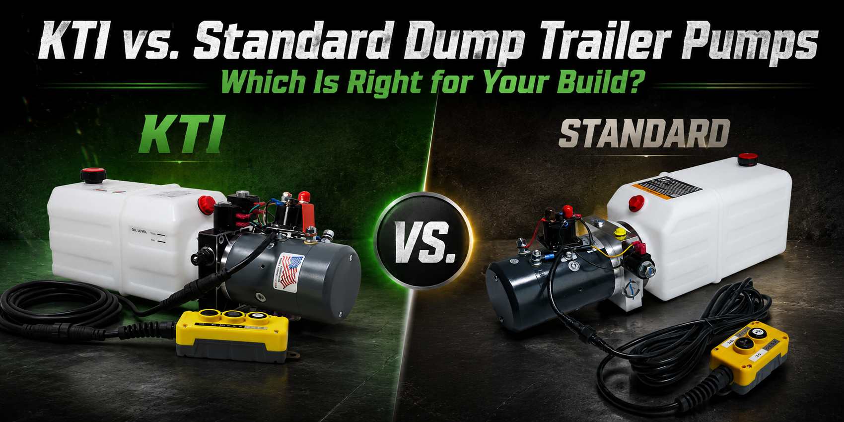KTI vs. Standard Dump Trailer Pumps: Which Is Right for Your Build?