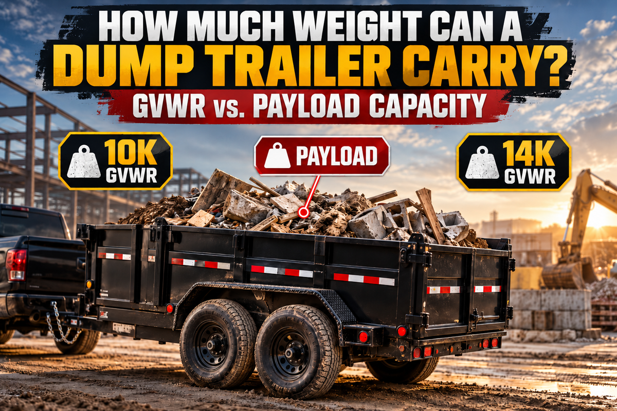 how much weight can a dump trailer carry