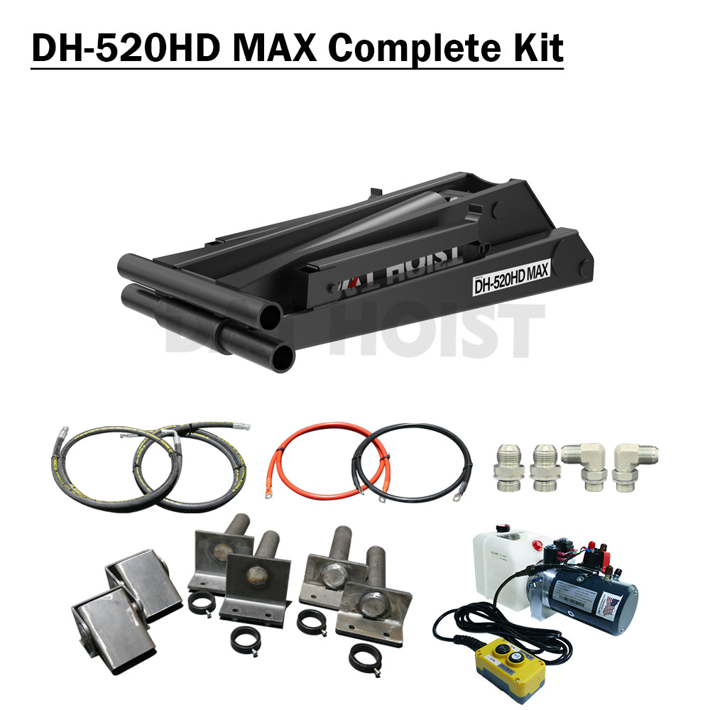10 Ton Hydraulic Scissor Hoist Kit for 10–16' Dump Body | DH-520HD MAX