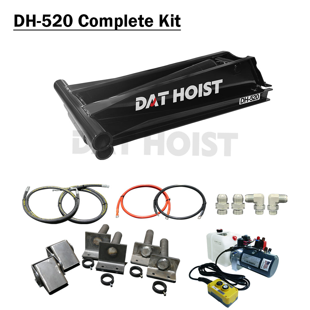10 Ton Hydraulic Scissor Hoist Kit for 12–16' Dump Body | DH-520-Shorter Lower Arm