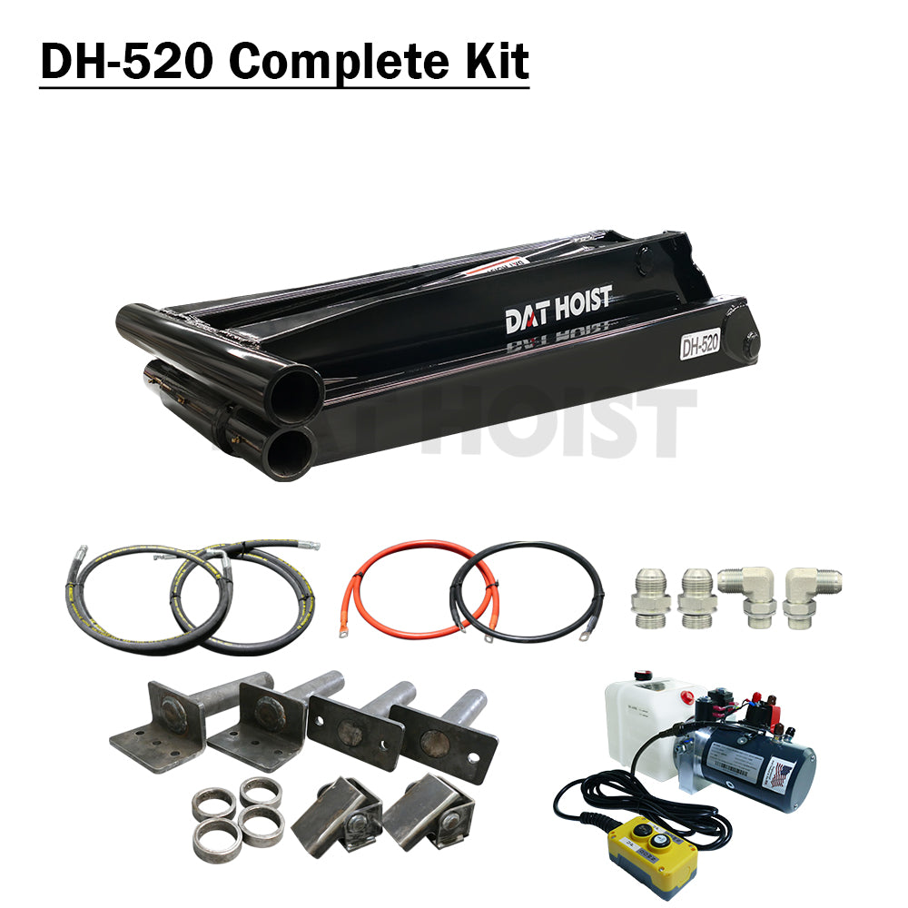 10 Ton Hydraulic Scissor Hoist Kit for 12–16' Dump Body | DH-520 Pro for Trailer