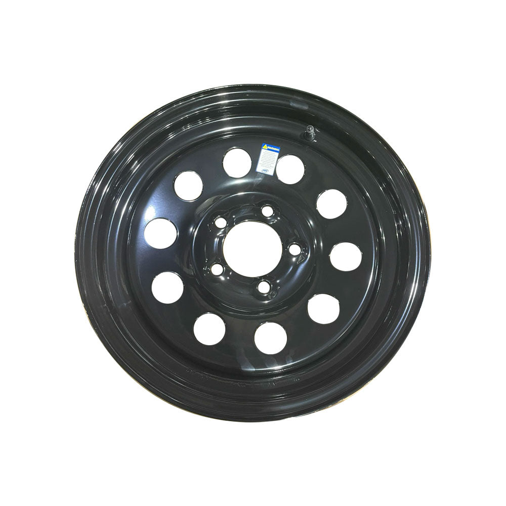 15×5J Gloss Black Trailer Wheel 5-Lug 5-114.3 | 2,200 lb DOT Rim