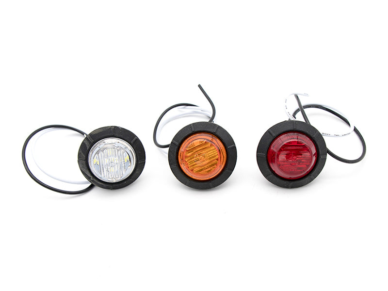 3/4" Round LED Trailer Marker Light – 3 Diodes | 12V