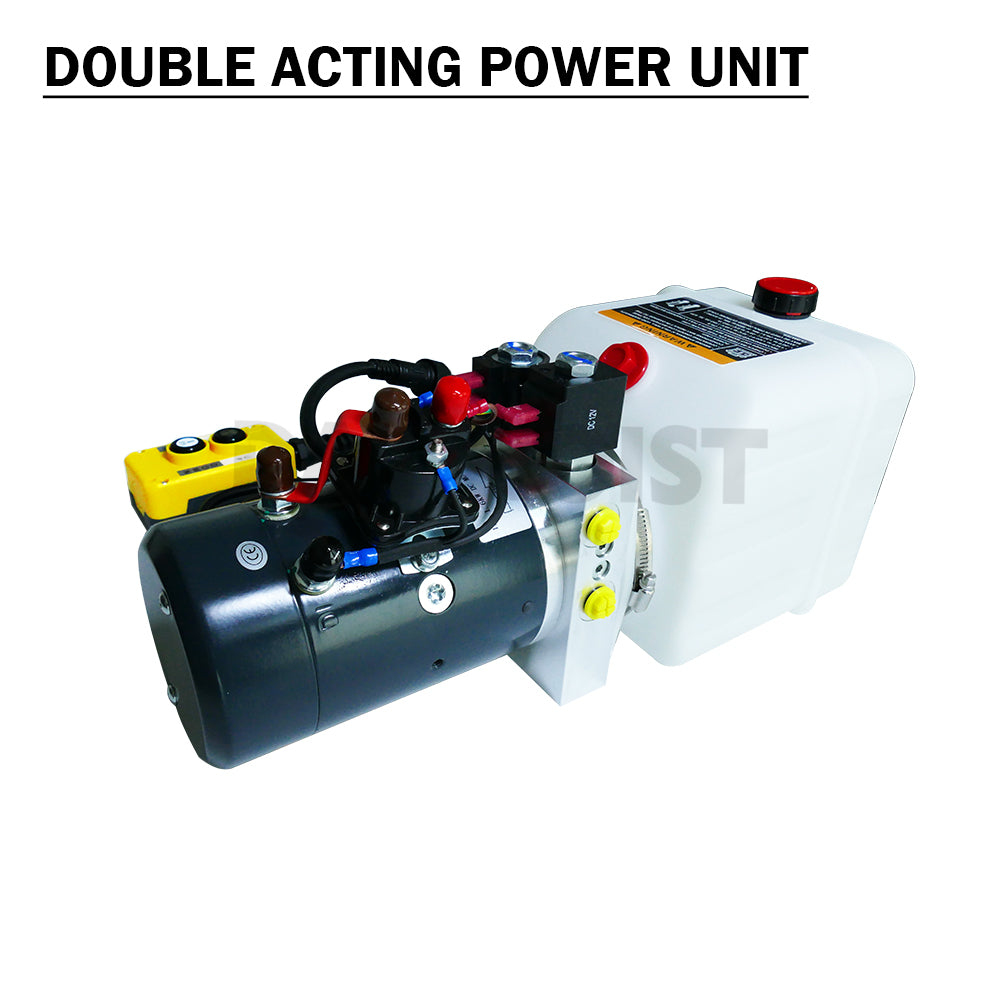 12V DC Electric Double Action Hydraulic Power Unit Dump Body Pump 3200 PSI