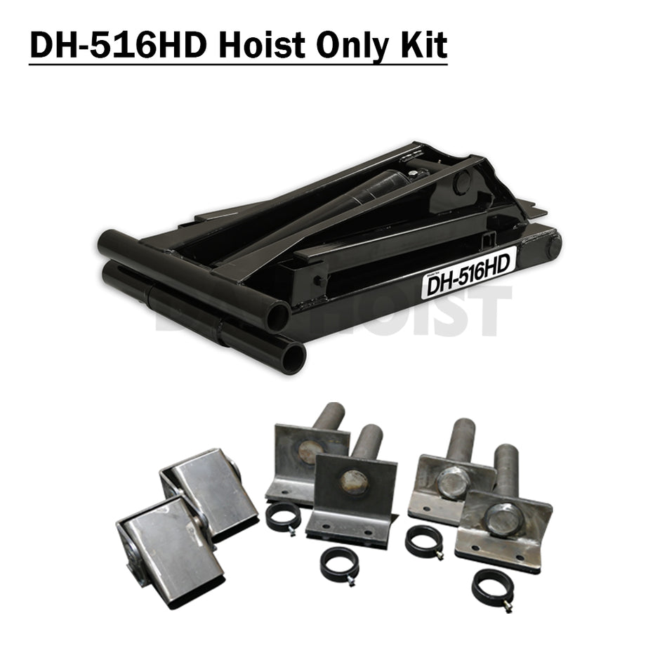8 Ton Heavy-Duty Hydraulic Scissor Hoist for 10–14' Dump Body | DH-516HD for Truck