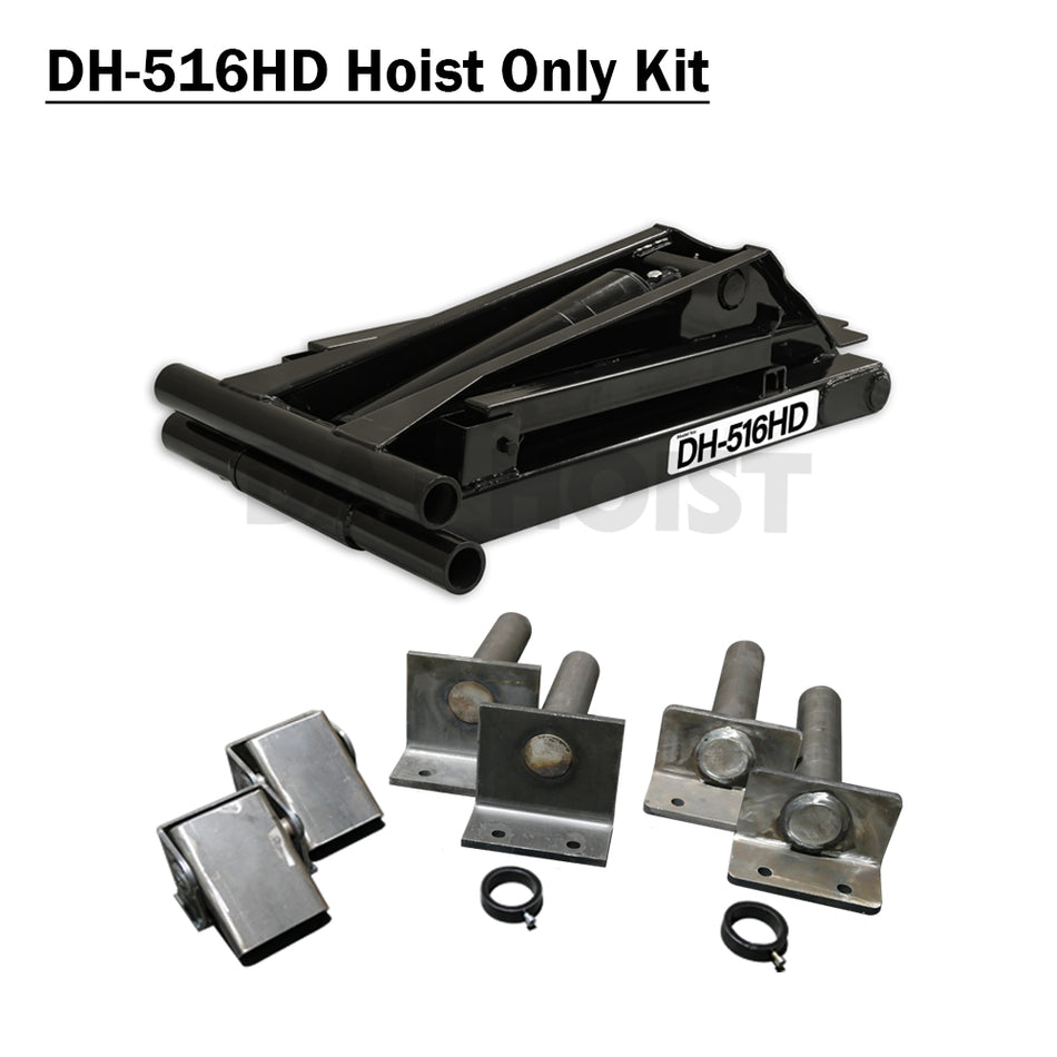 8 Ton Heavy-Duty Hydraulic Scissor Hoist for 10–14' Dump Body | DH-516HD for Truck