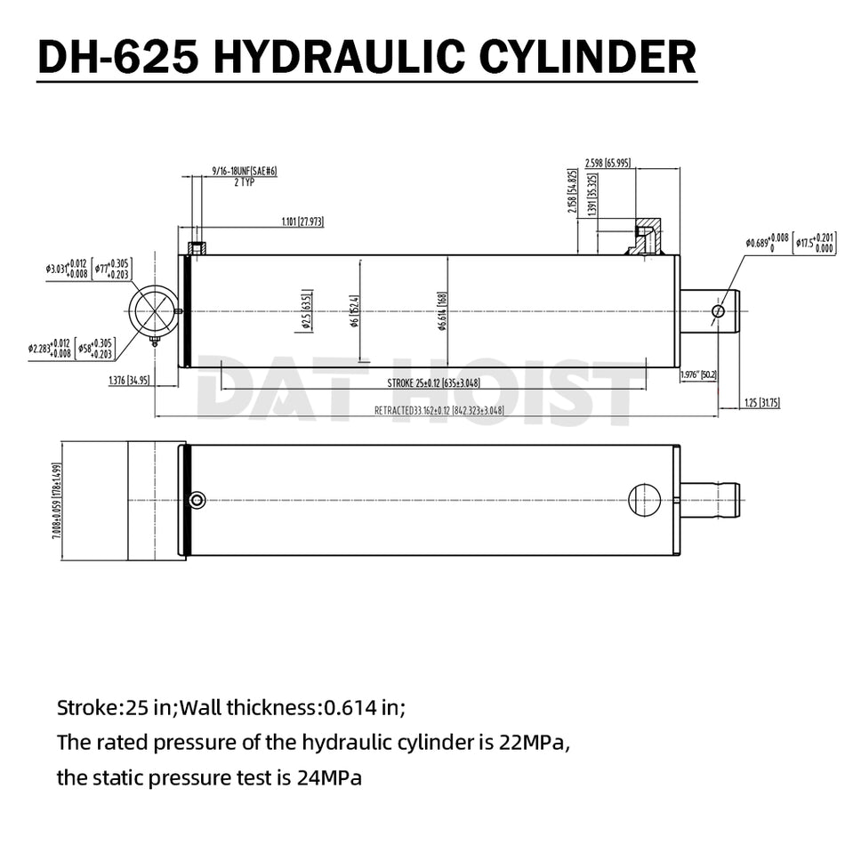 DH-625 Hydraulic Cylinde