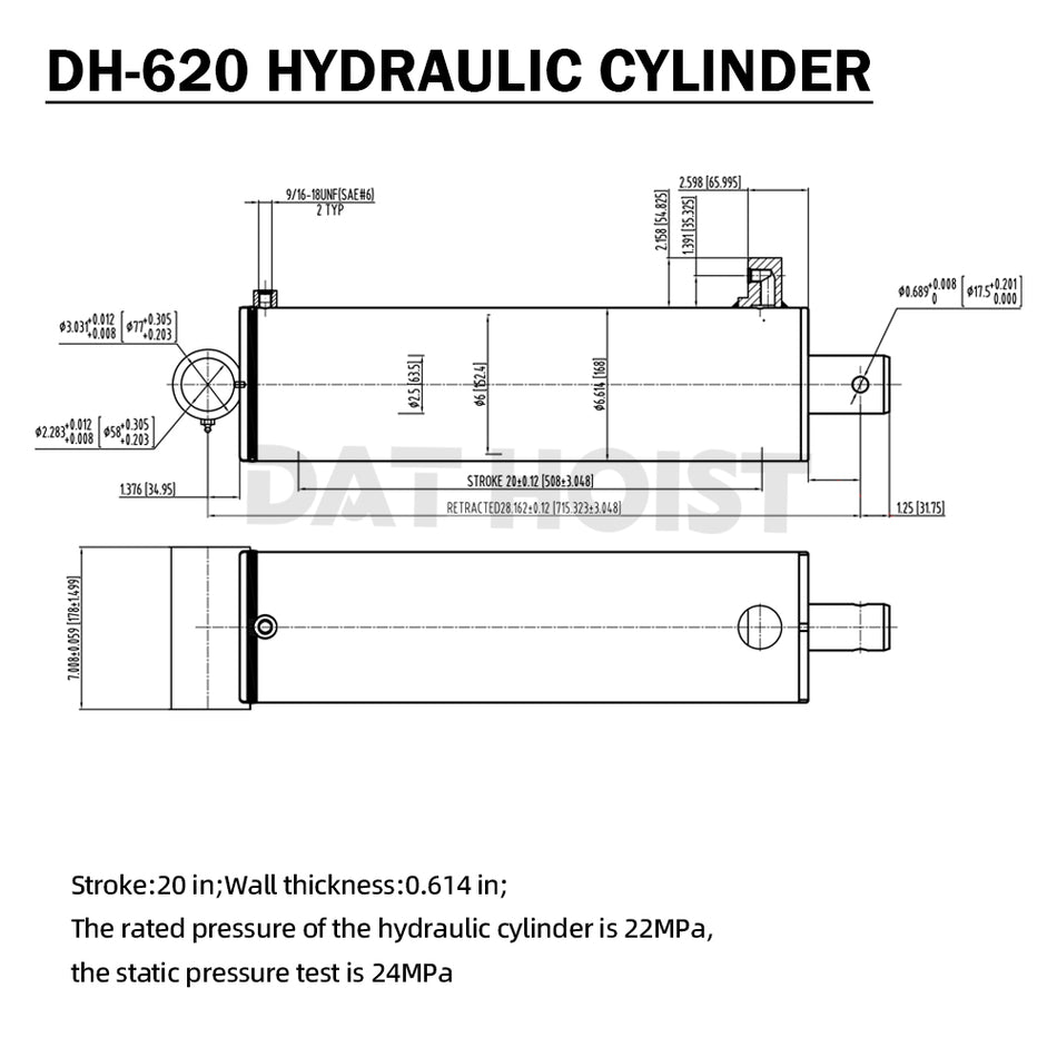 DH-620 Hydraulic Cylinder