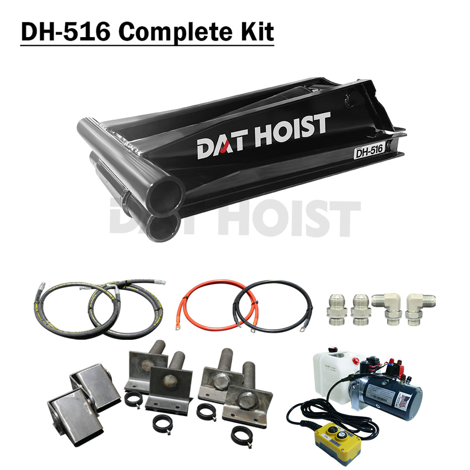 8 Ton Hydraulic Scissor Hoist Kit for 10–14' Dump Body | DH-516-Shorter Lower Arm