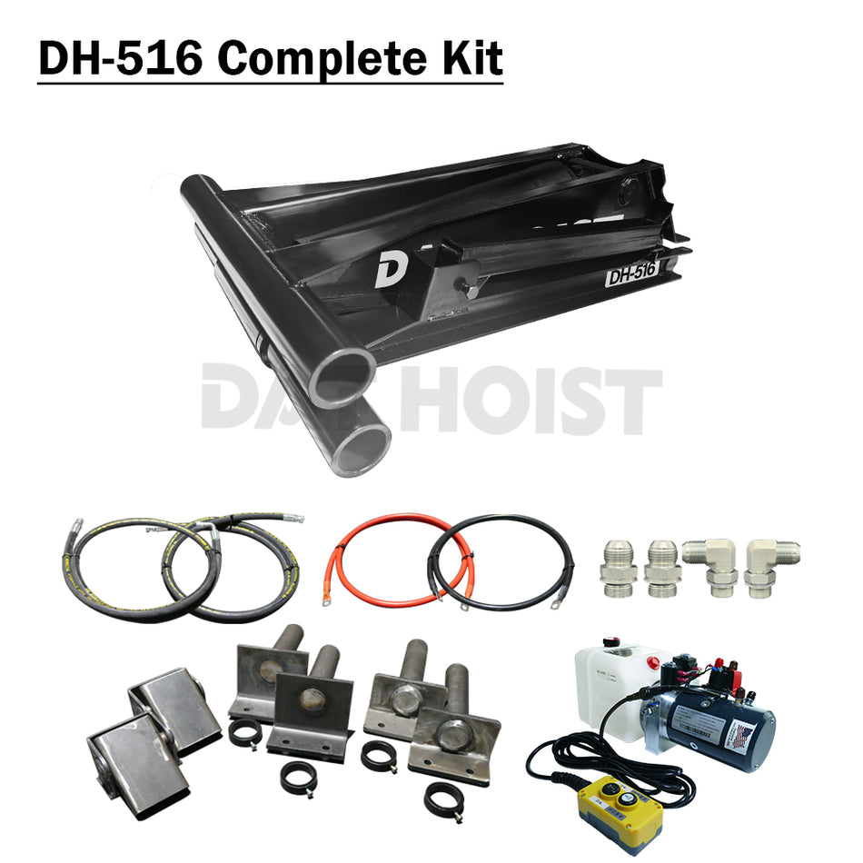 8 Ton Hydraulic Scissor Hoist Kit for 10–14' Dump Body | DH-516