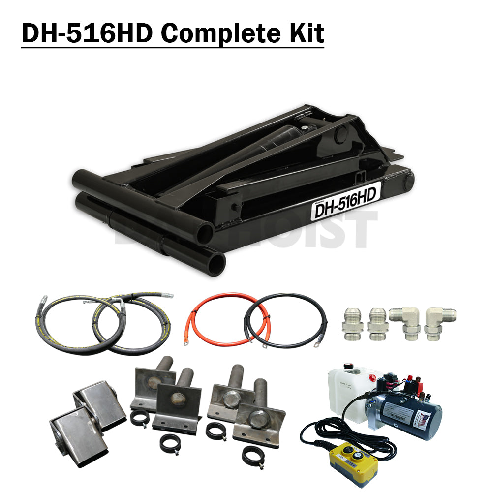 8 Ton Hydraulic Scissor Hoist Kit for 10–14' Dump Body | DH-516HD