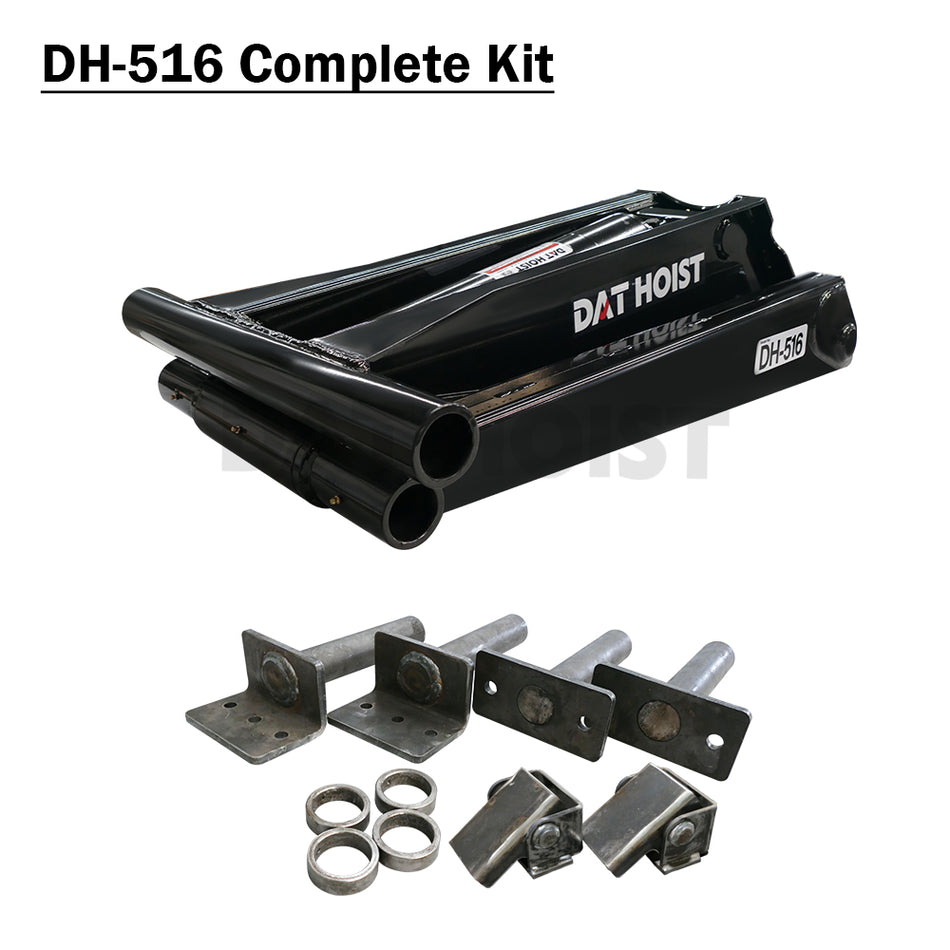 8 Ton Hydraulic Scissor Hoist for 10–14' Dump Body | DH-516 Pro for Trailer