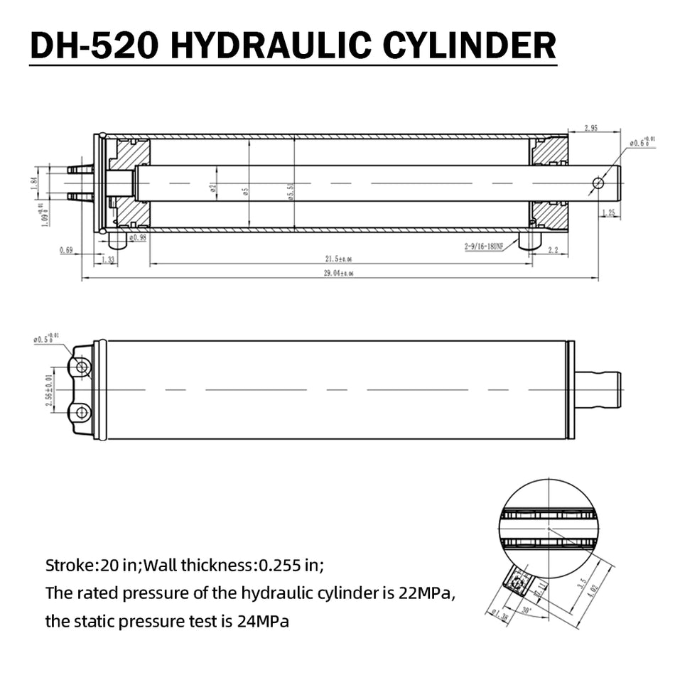 DH-520 Hydraulic Cylinder